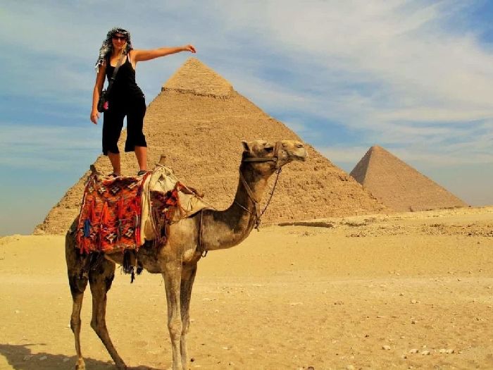 Турст, верблюд и пирамида